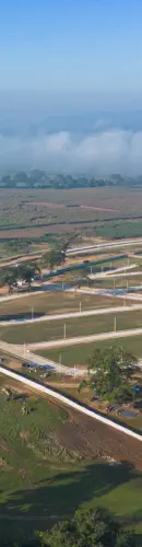 Vista Aerea Distrito Sur zona comercial residencial